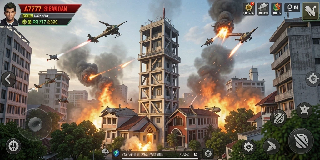 Gameplay menara yang dinamis dan menantang di A7777.