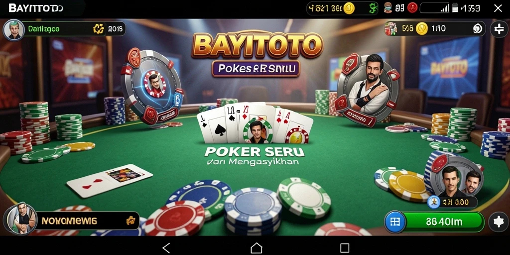 Tampilan gameplay <strong>BAYITOTO</strong> yang mengasyikkan saat bermain Poker.