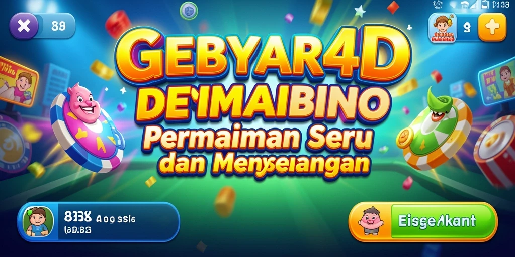 Tampilan gameplay GEBYAR4D yang menarik saat bermain Bingo.