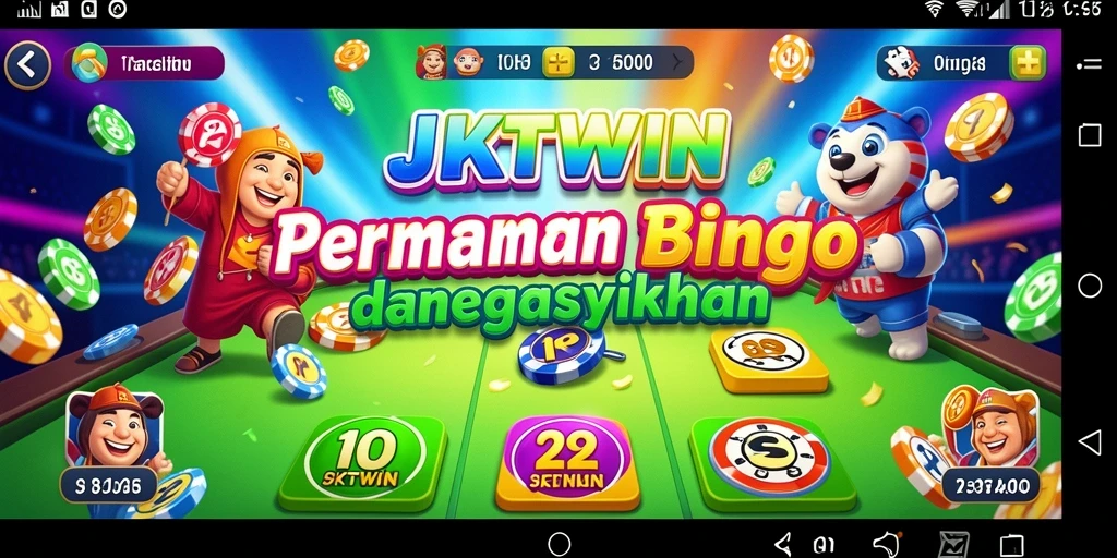 Tampilan gameplay seru dalam JKTWIN dengan suasana Bingo yang menggembirakan.