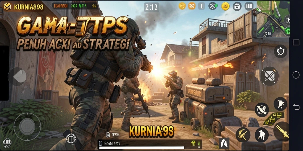Tampilan gameplay menarik dari KURNIA898 saat pertempuran seru.