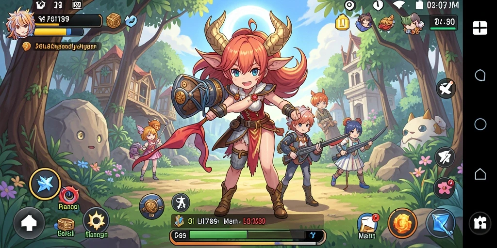 Tampilan gameplay <strong>LI789</strong> yang penuh aksi dan karakter Anime.