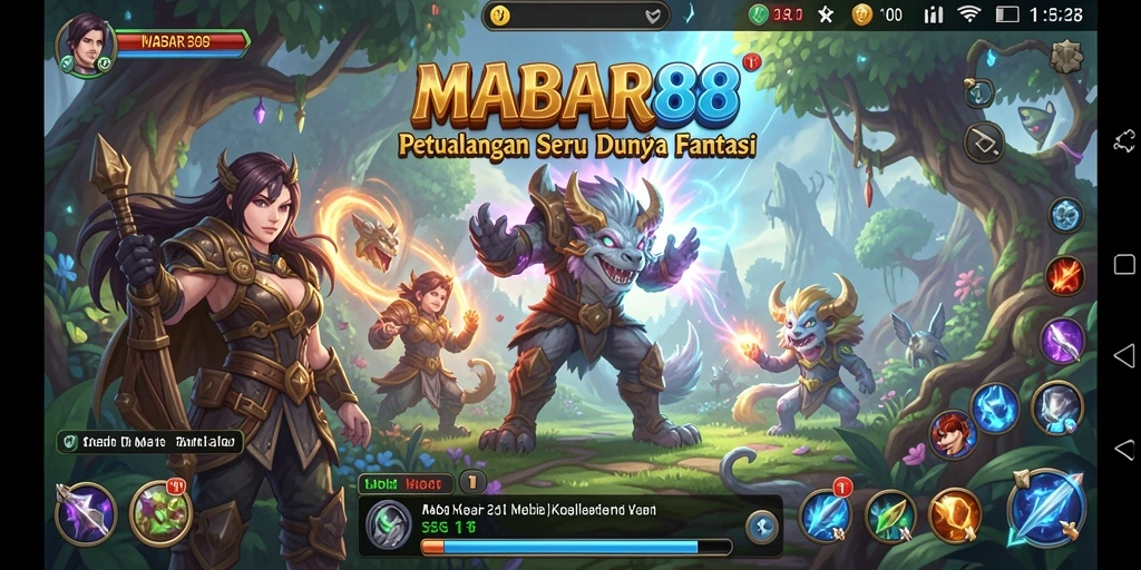 Screenshot gameplay MABAR88 menampilkan aksi petualangan yang mendebarkan.