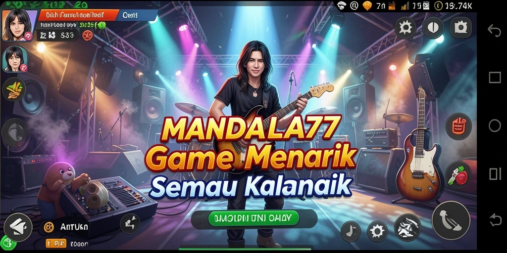 Tampilan gameplay MANDALA77 yang seru dan interaktif.
