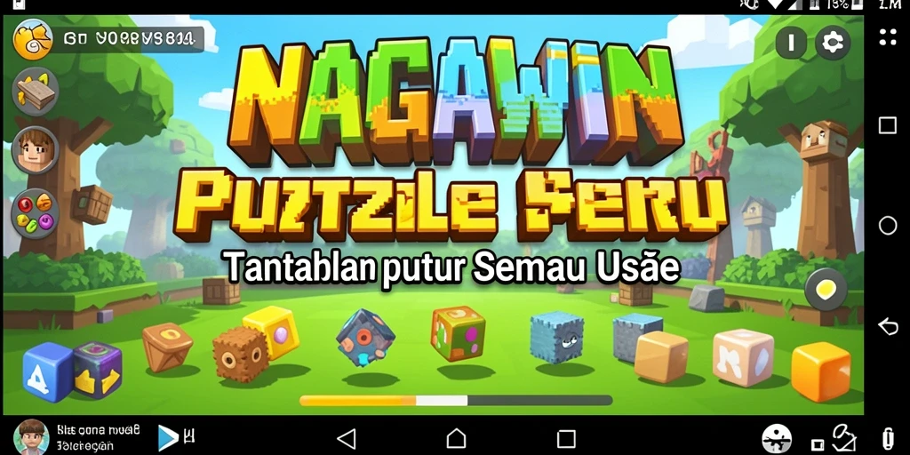 Tampilan gameplay NAGAWIN dengan teka-teki menantang.