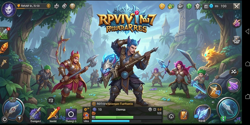 Tampilan screenshot RPVIP7 yang menampilkan aksi pertempuran RPG yang seru.