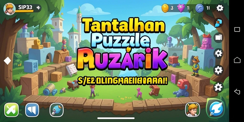 Screenshot SIP33 menampilkan gameplay Puzzle yang menarik dan menantang.